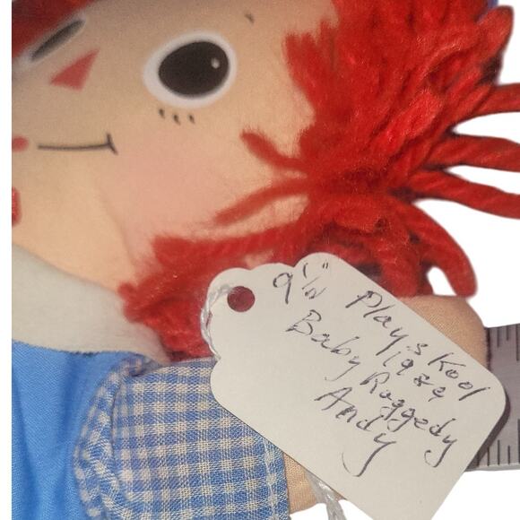 9 1/2" Vintage 1989 Baby Raggedy Andy By Playskool EUC - Picture 6 of 8
